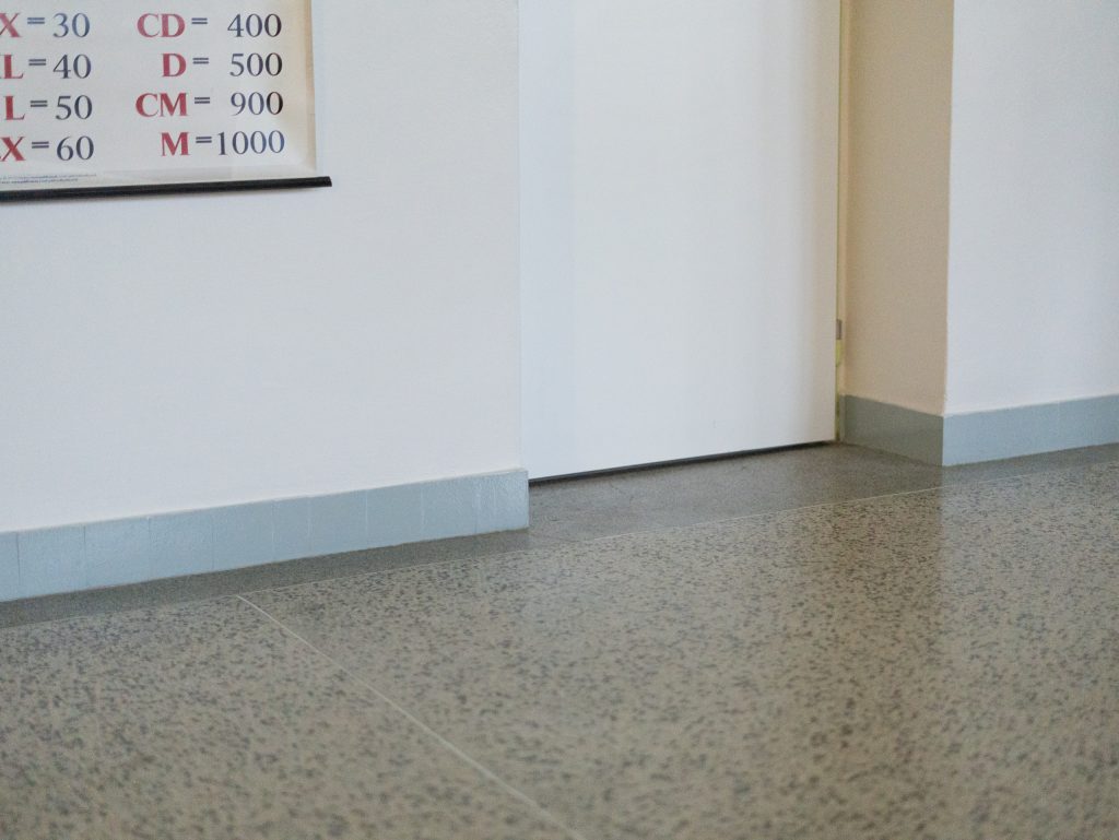 Renovace teraco podlahy ZŠ Mysločovice