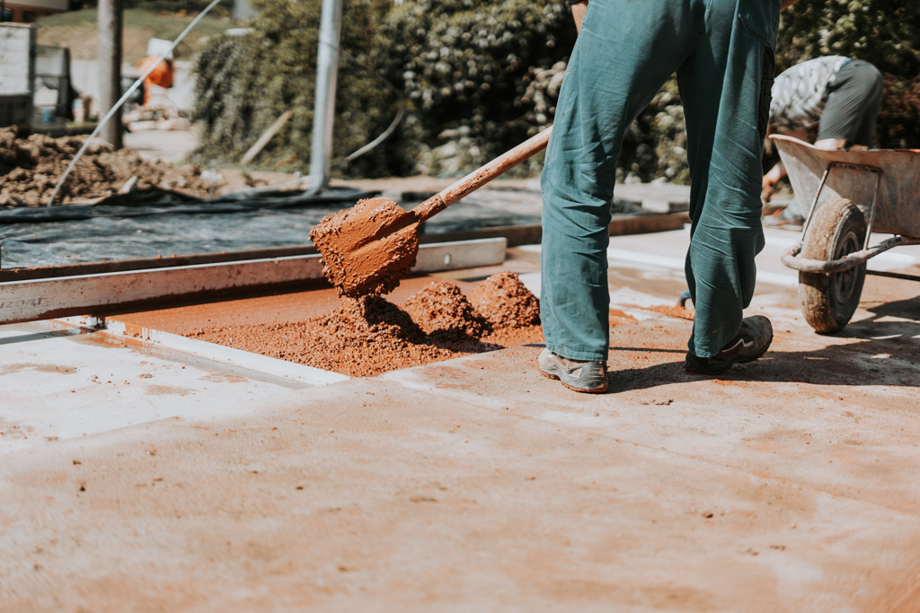 Pokládka teraco podlahy Roštění