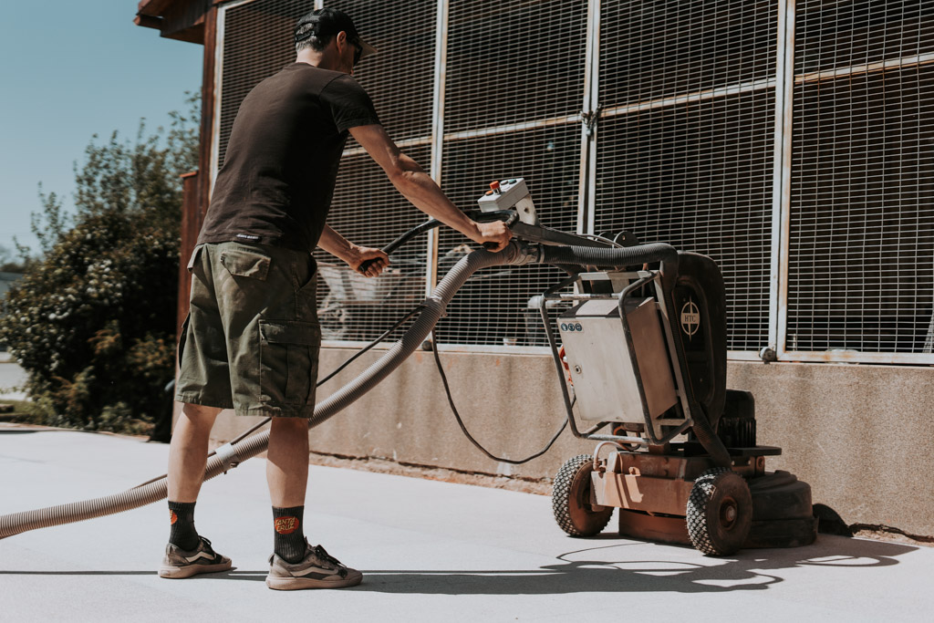 Pokládka teraco podlahy Roštění